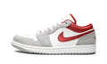 AIR JORDAN 1 LOW SE White / Grey / Red Sneakers - Vintage Inspired