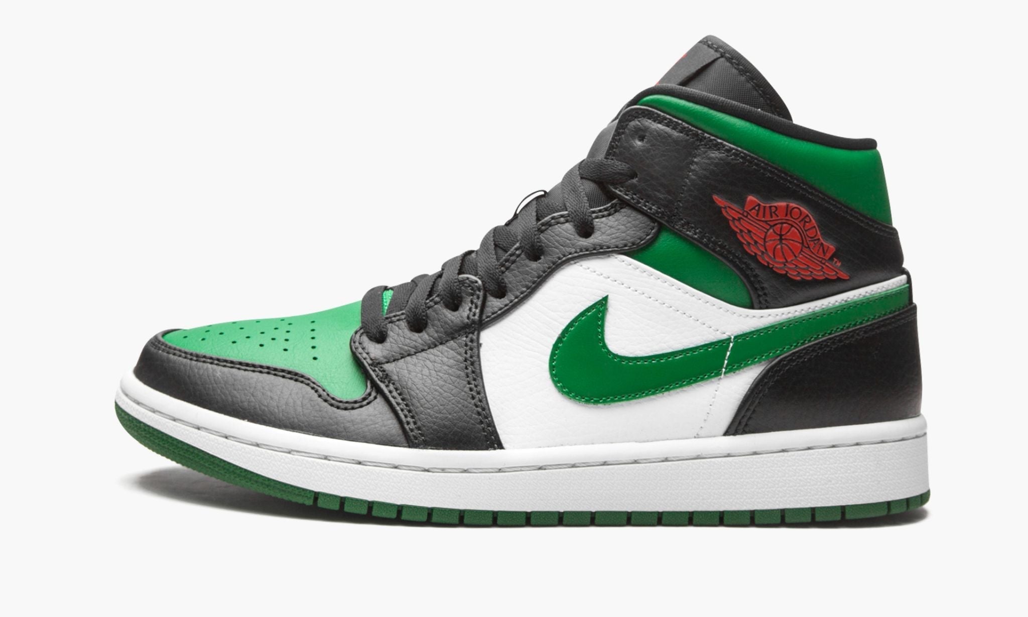 Air Jordan 1 Mid Green Toe Sneakers - Cushioned Stride | Designer Kicks