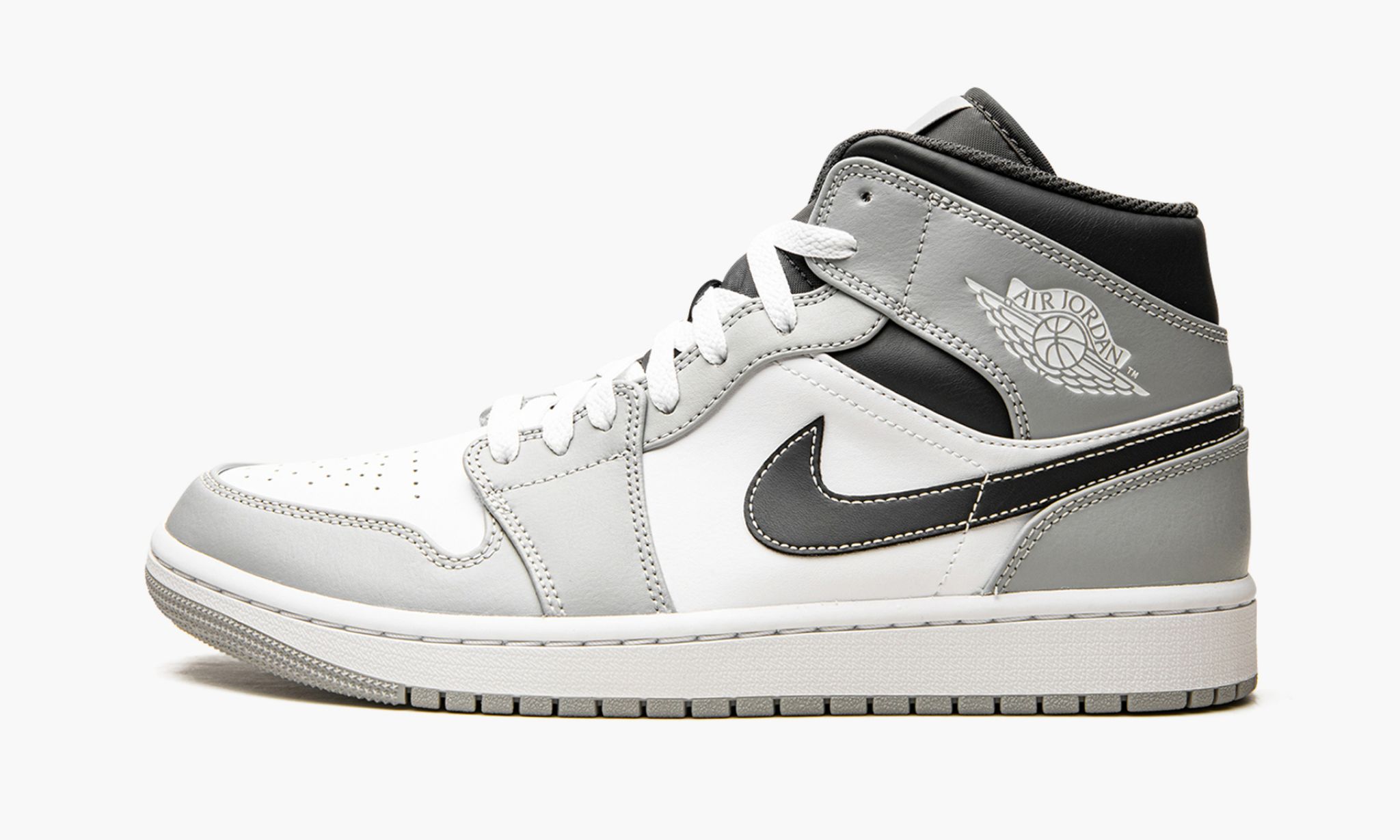 Air Jordan 1 Mid Light Smoke Grey 2.0 Sneakers - Legend Status