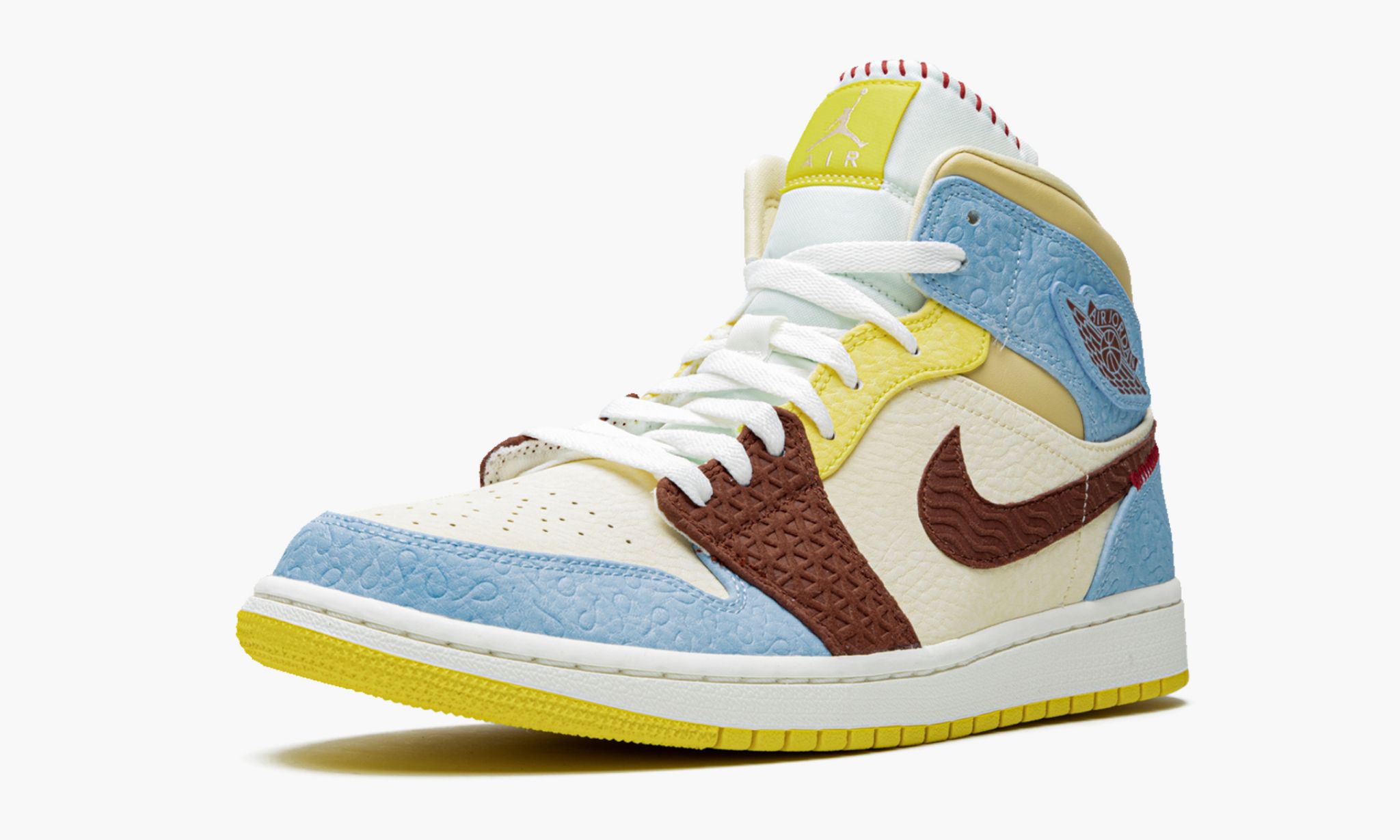 Air Jordan 1 Mid SE “Maison Chateau Rouge Fearless” Sneakers - OG Colorway