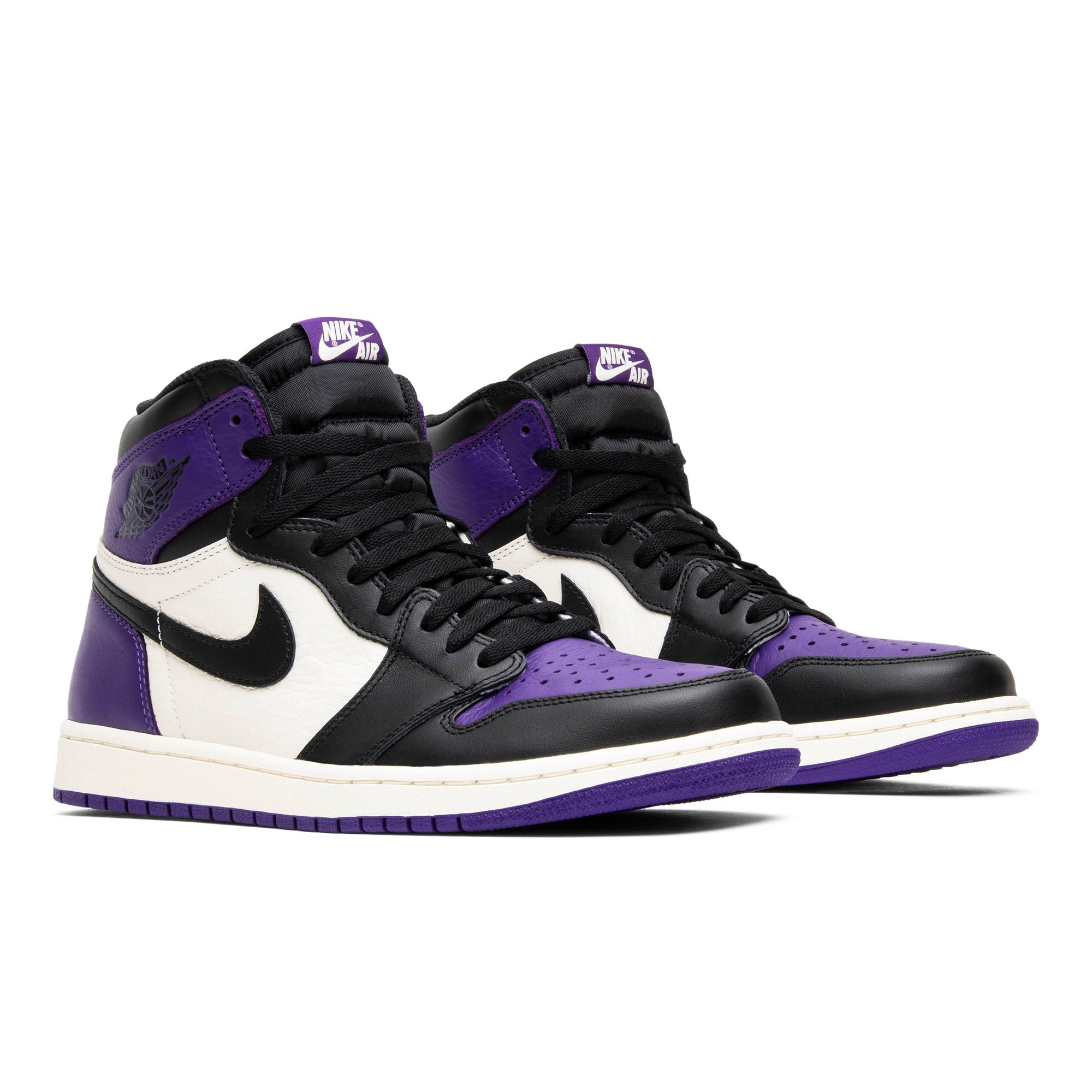 Air Jordan 1 Retro High OG Court Purple 555088-501 Sneakers - Authentic