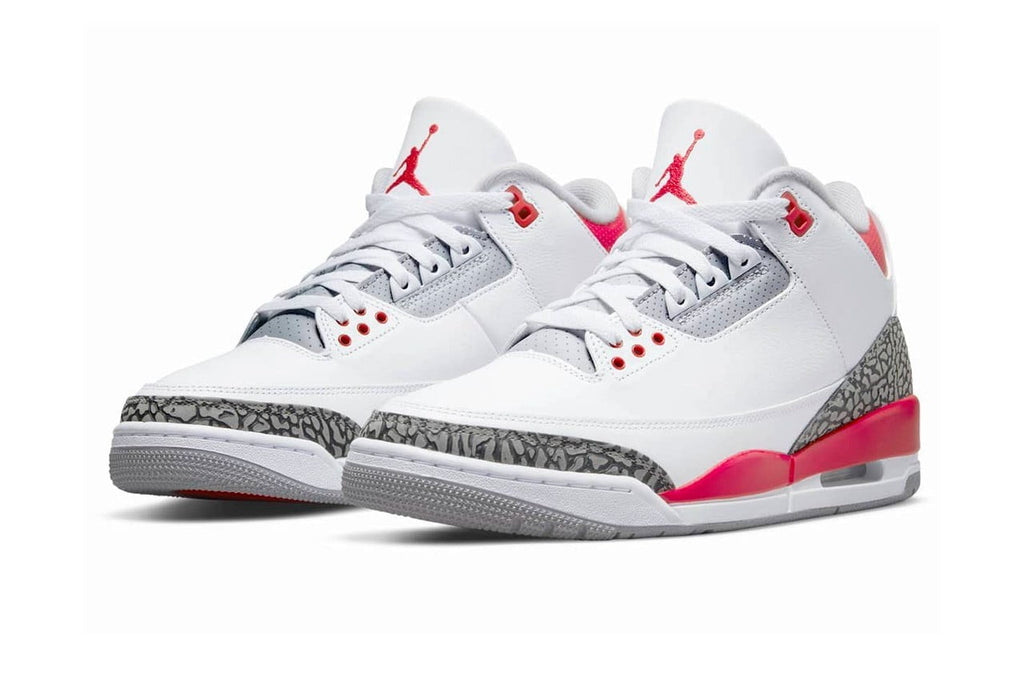 Air Jordan 3 Retro Fire Red Sneakers - Vintage Inspired