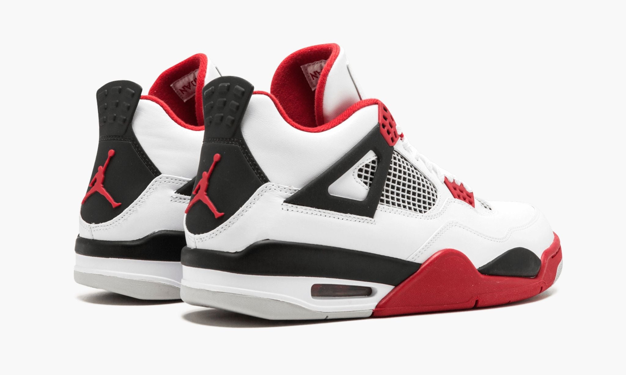 Air Jordan 4 Retro Fire Red Sneakers - Signature Series