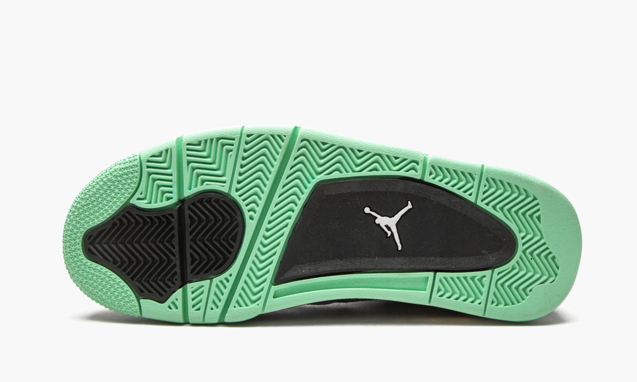 Air Jordan 4 Retro Green Glow Sneakers - Collaboration Release