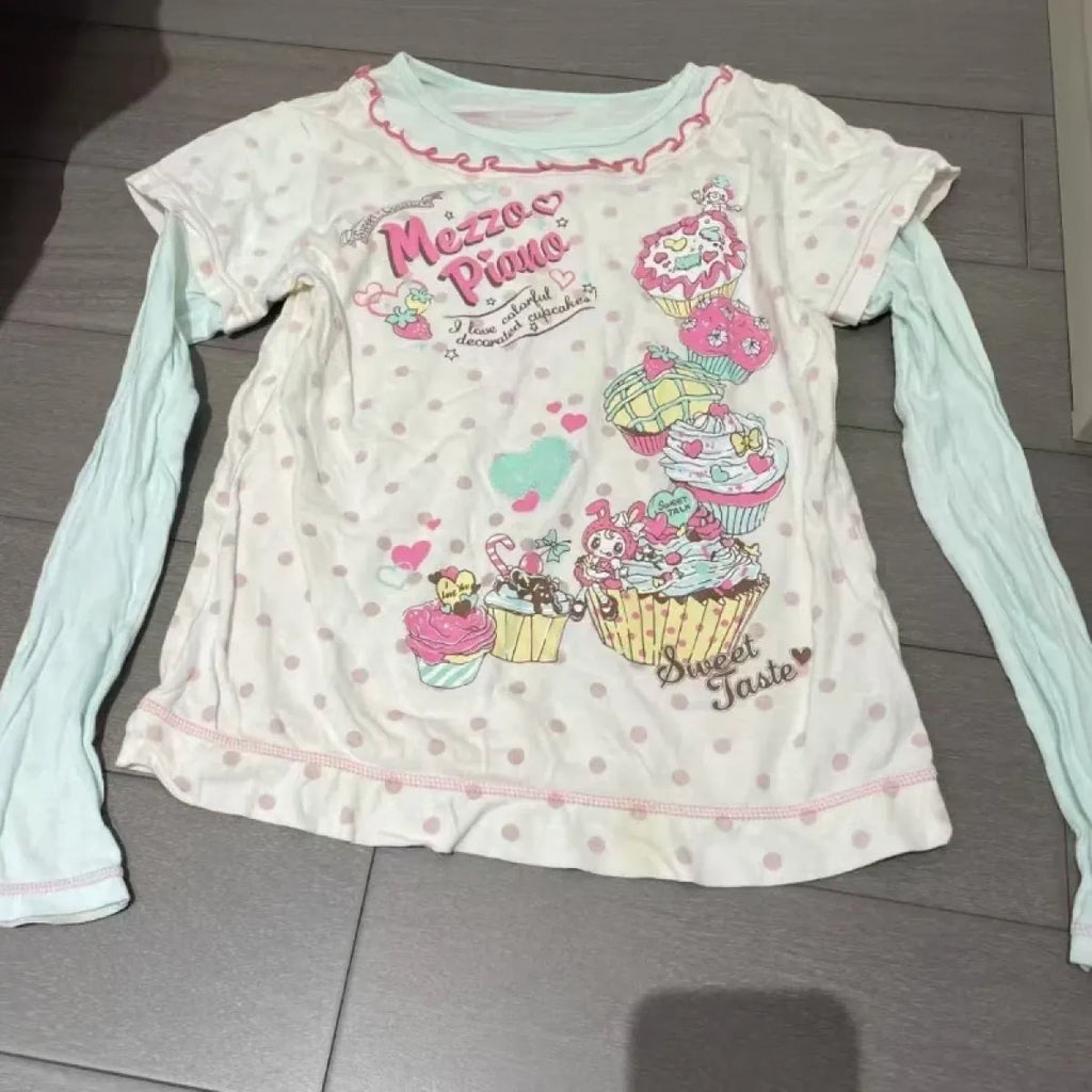 Fairy Cartoon Print Casual T-Shirt