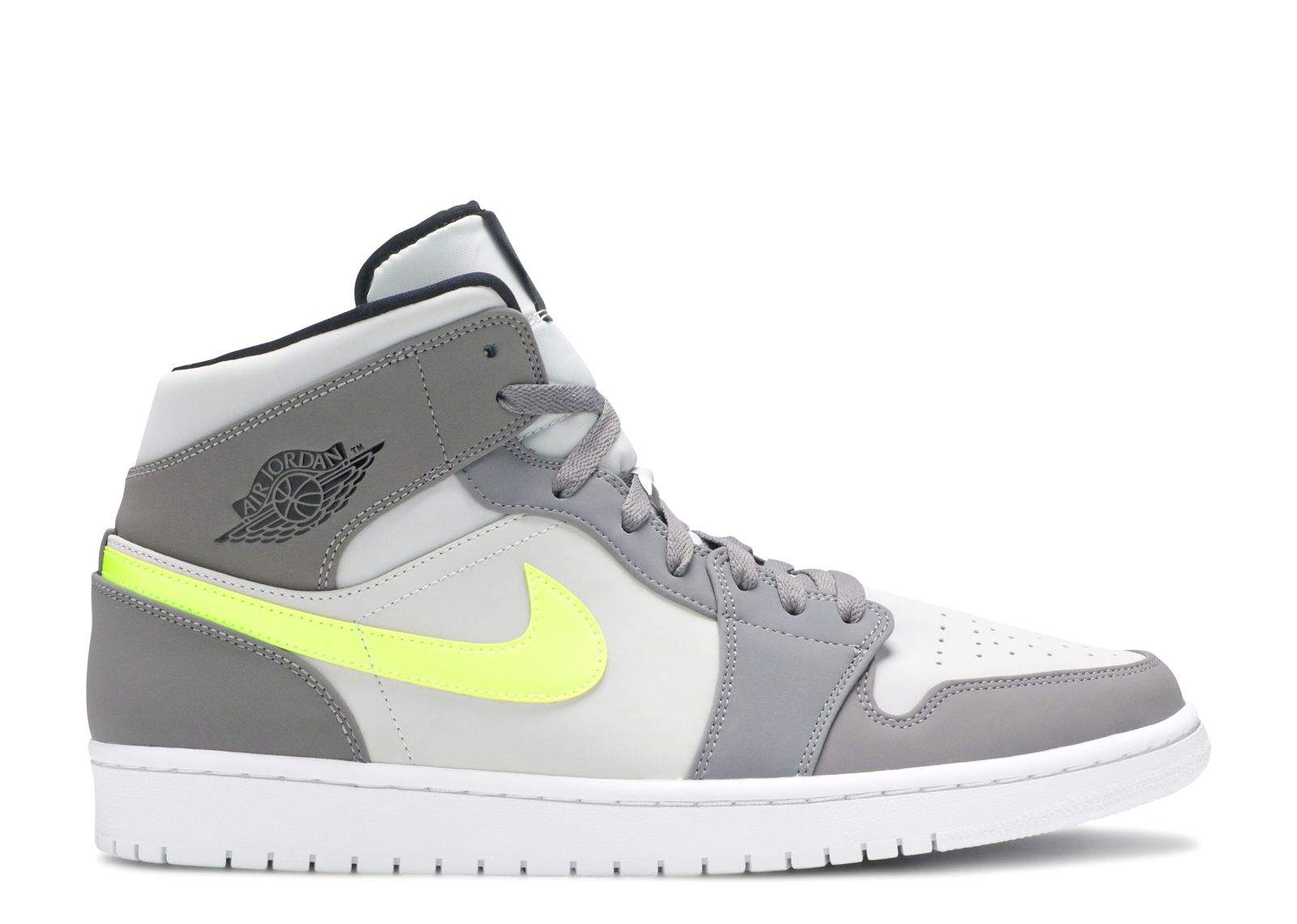 Air Jordan 1 Mid ‘Gunsmoke Volt’ Unfading Sneaker Sneakers - Head-Turner