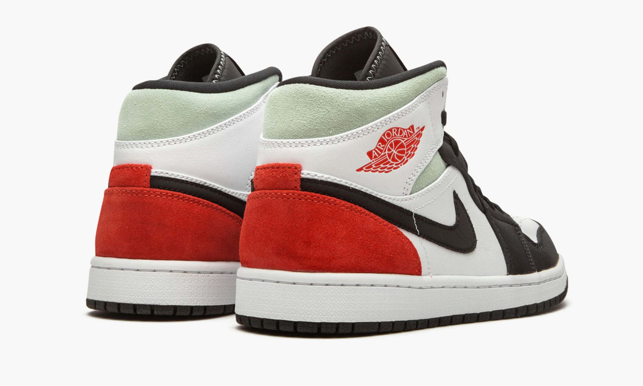 Jordan 1 Mid SE “Red Grey Black Toe” Sneakers - Prime Pick