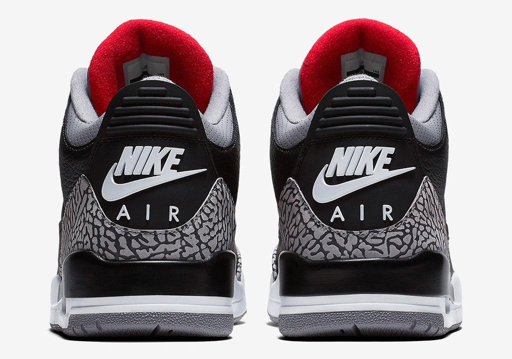 Jordan 3 Retro Black Cement Sneakers - Court Icon | Designer Kicks