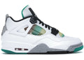 Jordan 4 Retro Lucid Green Rasta Sneakers - Vintage Inspired