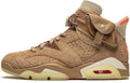 Jordan 6 Retro Travis Scott British Khaki Sneakers - Basketball Legend