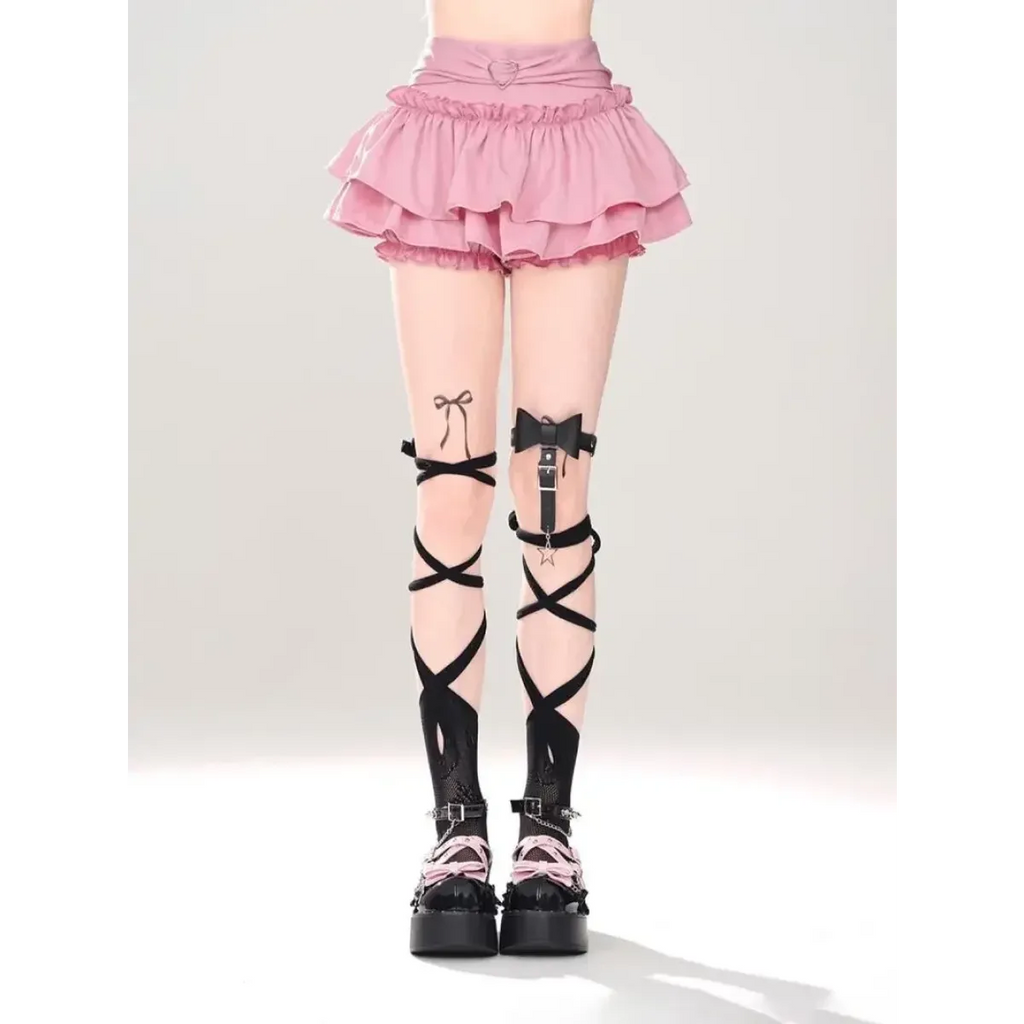 Fairy Kei Ruffle Mini Skirt