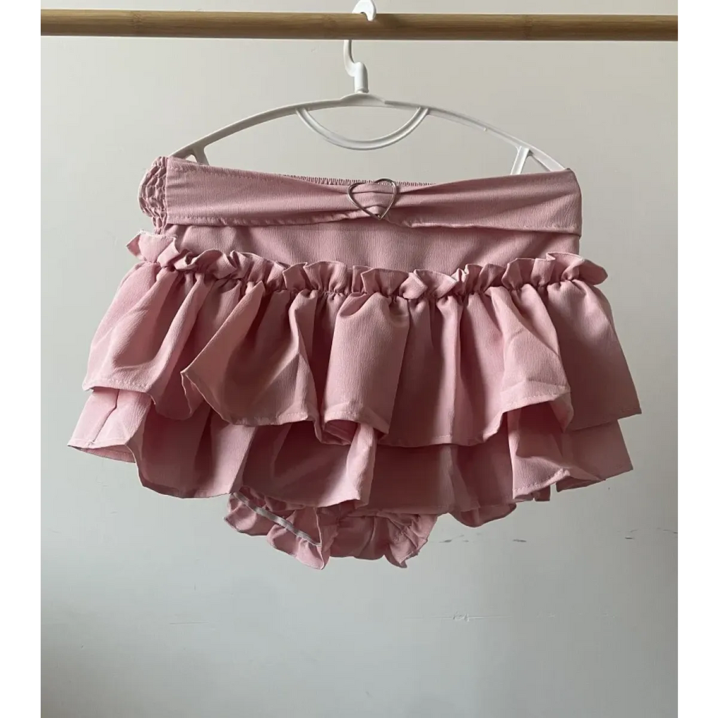 Fairy Kei Ruffle Mini Skirt