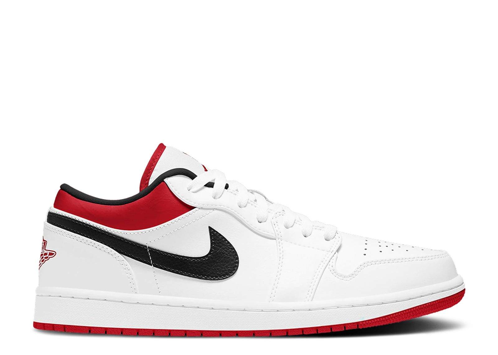 Air Jordan 1 Low ‘White University Red’ Revered Footwear Sneakers - Cushioned...